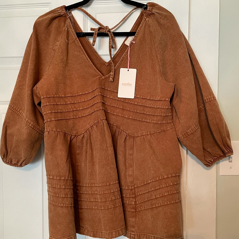 Entro denim blouse